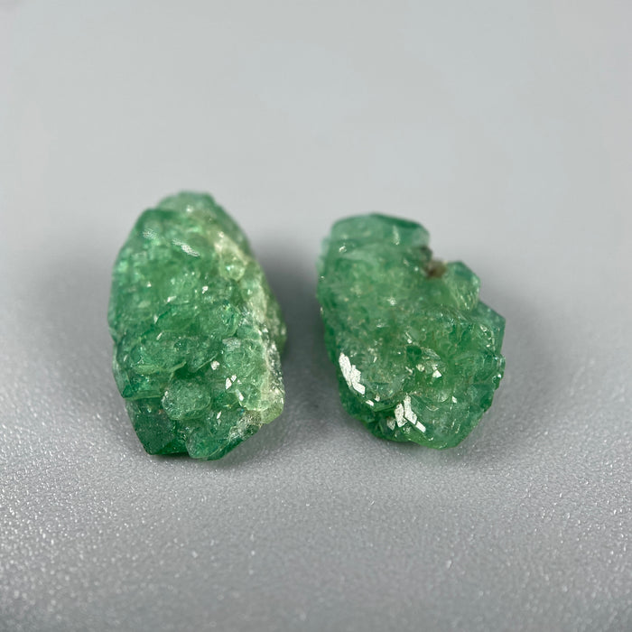0.79 g. Rare Green Dravite Crystal Pair