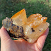 sanctuaryofstones.com Elmwood Mine golden-amber calcite with sphalerite specimen 7