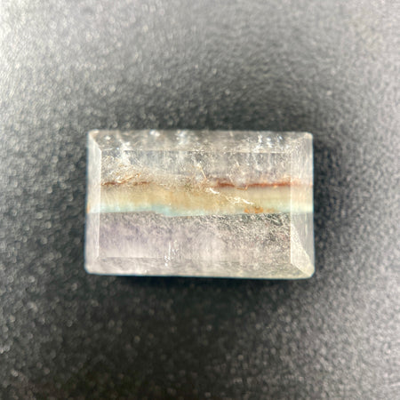 Gilalite in quartz, also known as Medusa Quartz, fancy rectangle cabochon 5.10 carats available on sanctuary of stones dot com