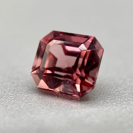 1.05 ct. Spinel (Medium-Deep Rose) from Tajikistan, untreated, asscher cut, VS clarity, available on sanctuaryofstones.com sanctuary of stones dot com, photo2