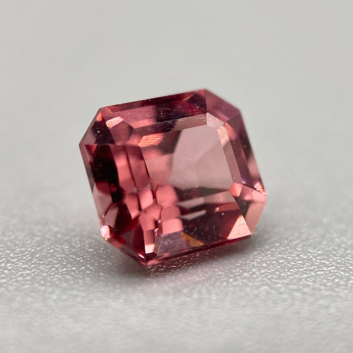1.05 ct. Spinel (Medium-Deep Rose) from Tajikistan, untreated, asscher cut, VS clarity, available on sanctuaryofstones.com sanctuary of stones dot com, photo1