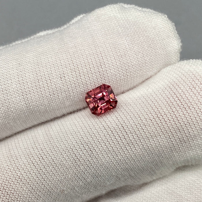 1.05 ct. Spinel (Medium-Deep Rose) from Tajikistan, untreated, asscher cut, VS clarity, available on sanctuaryofstones.com sanctuary of stones dot com, photo5