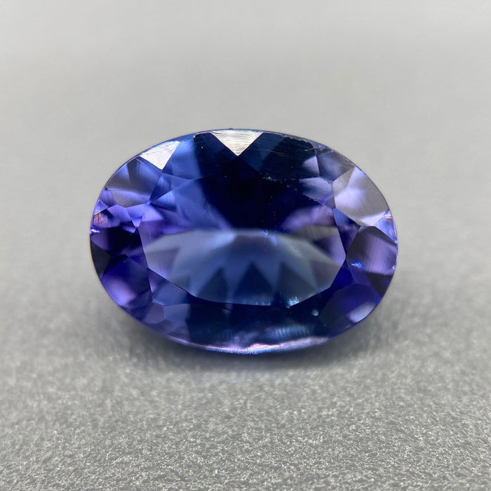 1.18ct oval unheated vivid violet-blue tanzanite, untreated, eye clean and loupe clean clarity, available at sanctuaryofstones.com sanctuary of stones dot com, photo3