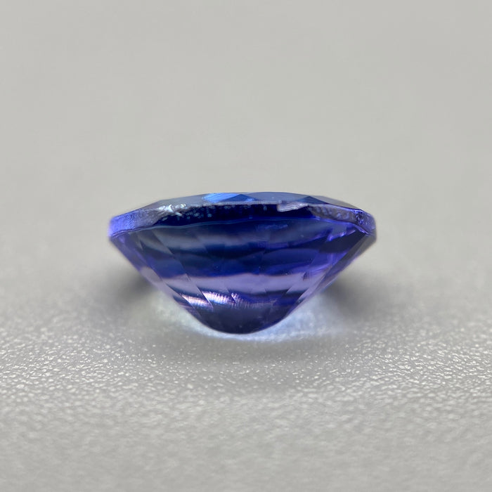 1.18ct oval unheated vivid violet-blue tanzanite, untreated, eye clean and loupe clean clarity, available at sanctuaryofstones.com sanctuary of stones dot com, photo8