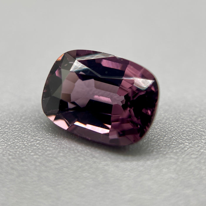 1.55 ct. Spinel Violet-Rose color, unheated and untreated, natural gemstone, elongated cushion cut, eye clean clarity, available on sanctuaryofstones.com, sanctuary of stones dot com, photo7