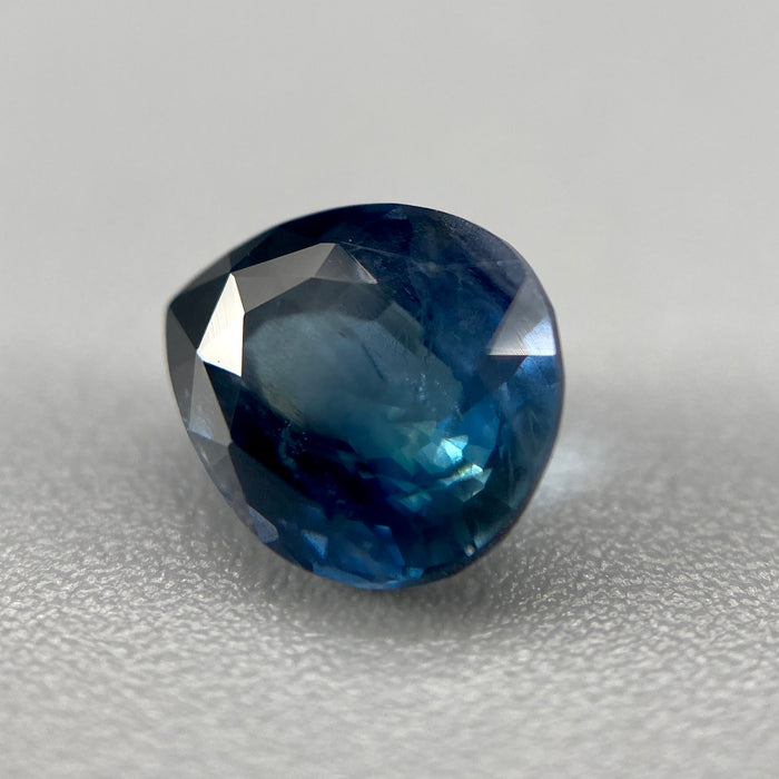 1.05 ct. Sri Lanka Ceylon sapphire pear cut unheated slightly included clarity deep blue with teal undertones available at sanctuaryofstones.com sanctuary of stones dot com, photo8