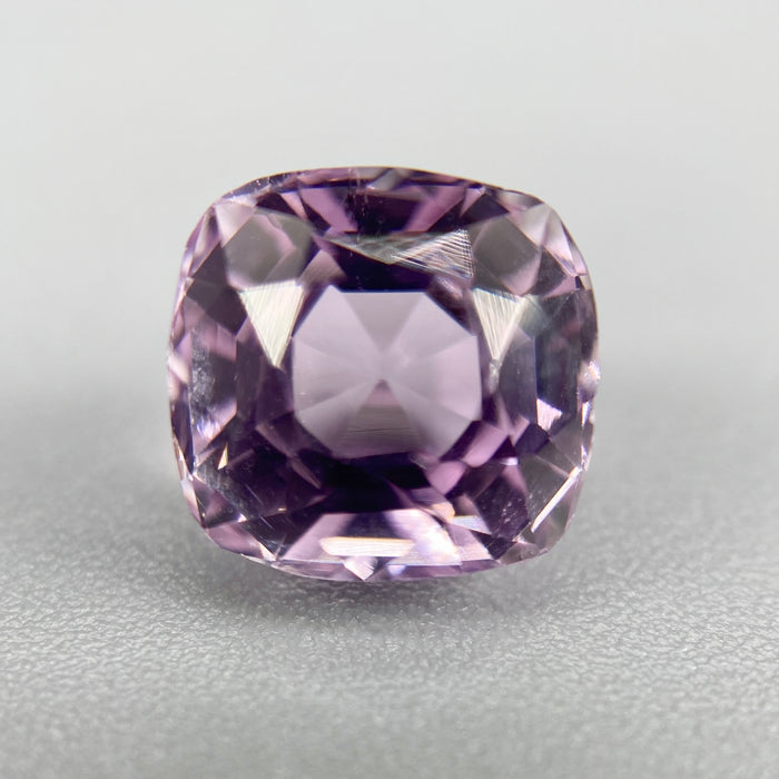 1.95 ct. Kunzite from afghanistan, cushion cut, VVS clarity, untreated, available on sanctuaryofstones.com sanctuary of stones dot com, photo4
