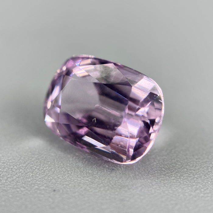 2.40 ct. Kunzite from afghanistan, elongated cushion cut, VVS clarity, untreated, available on sanctuaryofstones.com sanctuary of stones dot com, photo8
