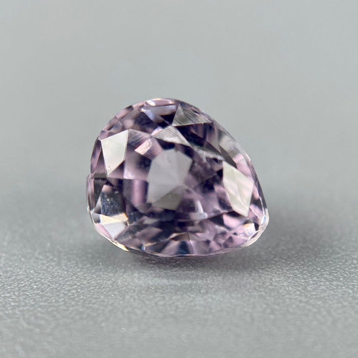 1.40 ct. Kunzite from afghanistan, pear cut, VVS clarity, untreated, available on sanctuaryofstones.com sanctuary of stones dot com, photo1