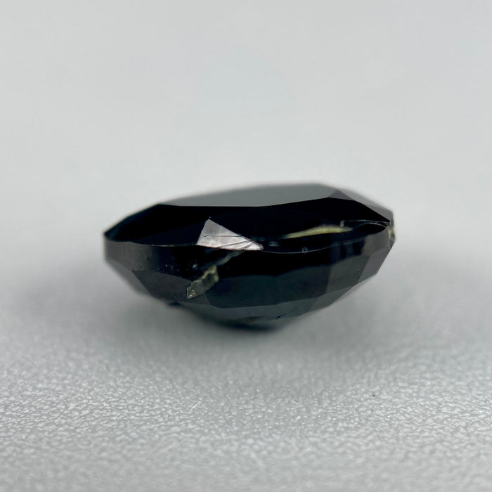 serendibite pear shaped 1.55 carat gemstone, opaque black-blue, very rare gemstone available on sanctuary of stones dot com, sanctuaryofstones.com photo6
