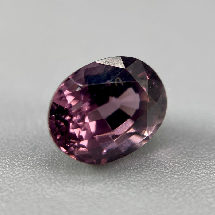 1.80 ct. Spinel from Burma, Deep Pinkish-Purple wine color, unheated, untreated, oval shape, VVS clarity, available at sanctuaryofstones.com, sanctuary of stones dot com, photo4