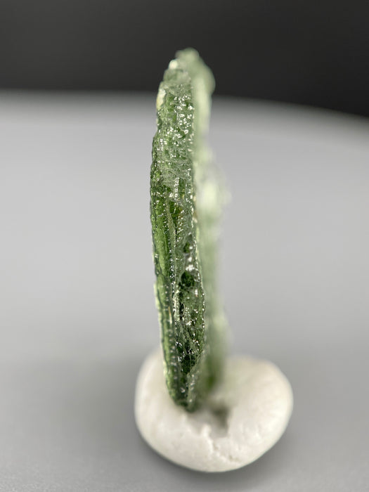 Raw moldavite tektite specimen, genuine, authentic 1.265 gram moldavite available at sanctuaryofstones.com
