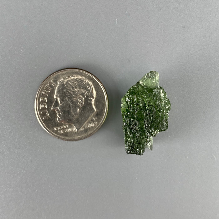 Raw moldavite tektite specimen, 2.188 grams authentic Czech moldavite available at sanctuaryofstones.com