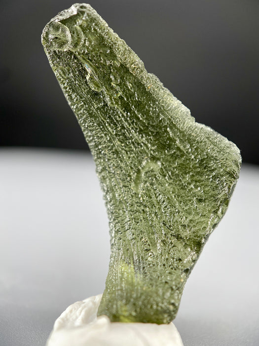 Raw moldavite specimen, authentic tektite 2.512 grams available at sanctuaryofstones.com