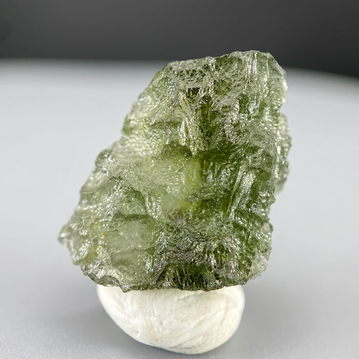 Raw moldavite tektite specimen, 2.697 grams, authentic Czech moldavite available at sanctuaryofstones.com