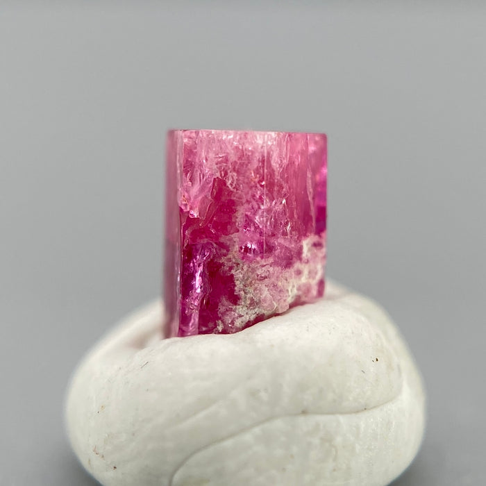 extremely rare red beryl (bixbite) crystal raspberry red hexagonal crystal of 0.56 carats available at sanctuaryofstones.com