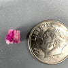 Extremely rare red beryl crystal 0.59 carats, broken crystal shape, raspberry red color great translucency, available at sanctuaryofstones.com