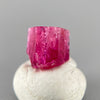 Extremely rare red beryl crystal 0.71 carats, hexagonal shape, raspberry red color great translucency, available at sanctuaryofstones.com