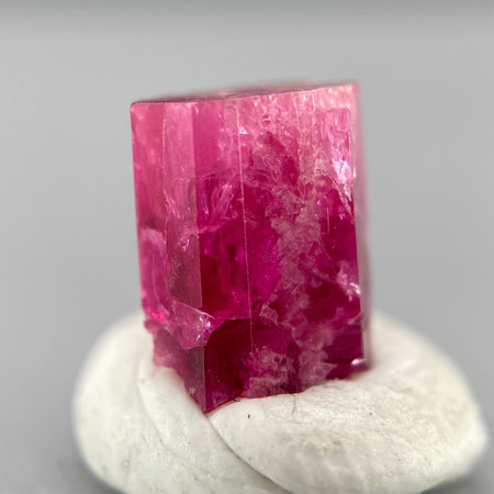 Extremely rare red beryl crystal 1.15 carats, raspberry red color great translucency, available at sanctuaryofstones.com
