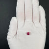 Extremely rare red beryl crystal 1.55 carats, broken but with two natural crystal faces, richest top-tier raspberry red color great translucency, available at sanctuaryofstones.com