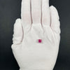 Extremely rare red beryl crystal on matrix, 1.67 carats, two natural crystal faces, raspberry red color great translucency, available at sanctuaryofstones.com