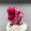 Extremely rare red beryl twin crystal 2.22 carats, hexagonal shape twins, raspberry red color great translucency, available at sanctuaryofstones.com
