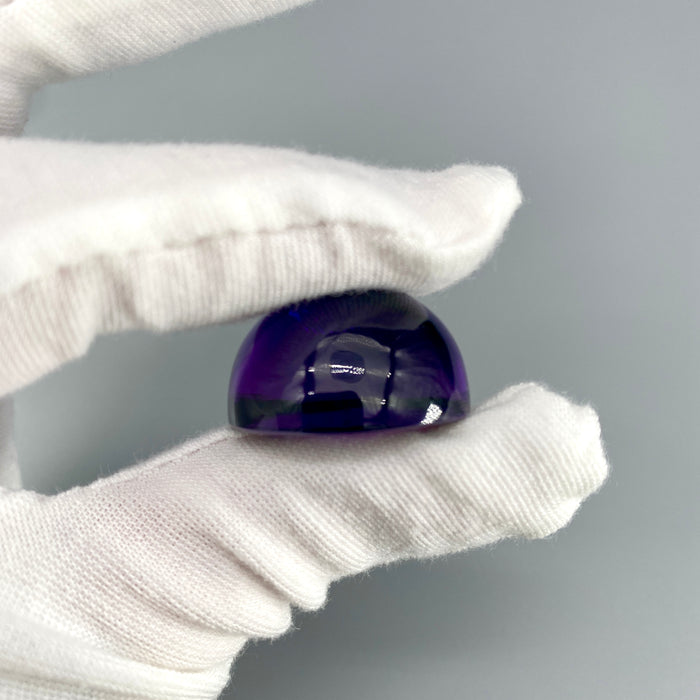 66.40 ct. XL Rwandan Amethyst Round Cabochon