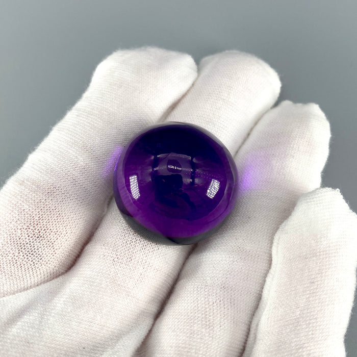 66.40 ct. XL Rwandan Amethyst Round Cabochon