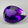 extra large rwandan amethyst pear cut gemstone unheated untreated 17.45 carats sanctuary of stones dot com