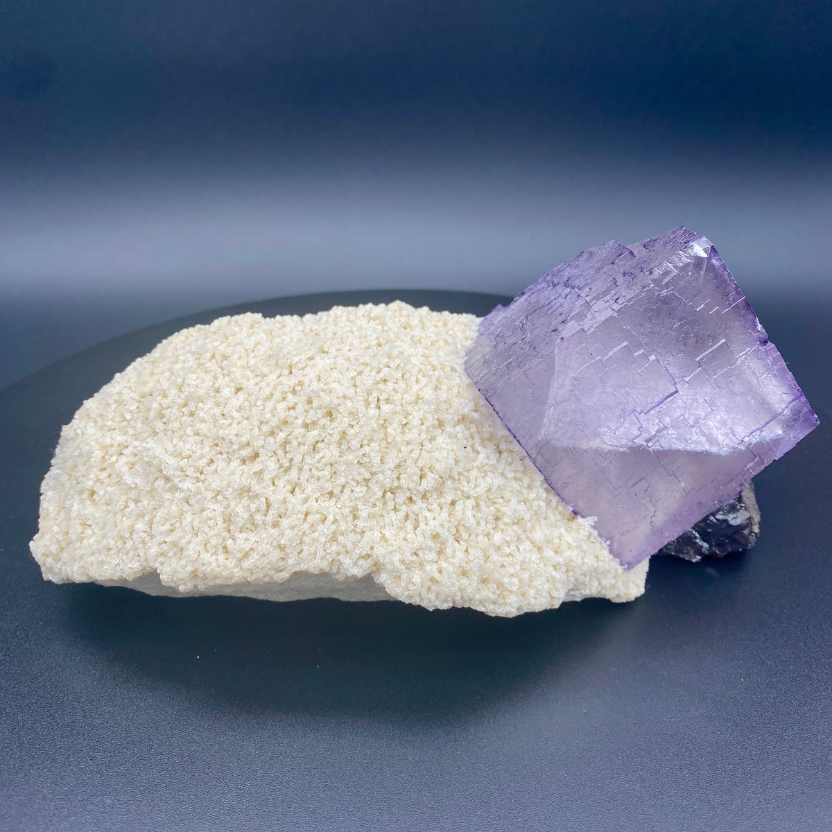 霊石 VIOLET　最上級霊石 4.3 lb. Elmwood Mine Fluorite on Barite with Sphalerite– Sanctuary