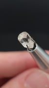 1 carat Burmese phenakite drill bit crystal for sale, glass clear, natural termination available at sanctuaryofstones.com video