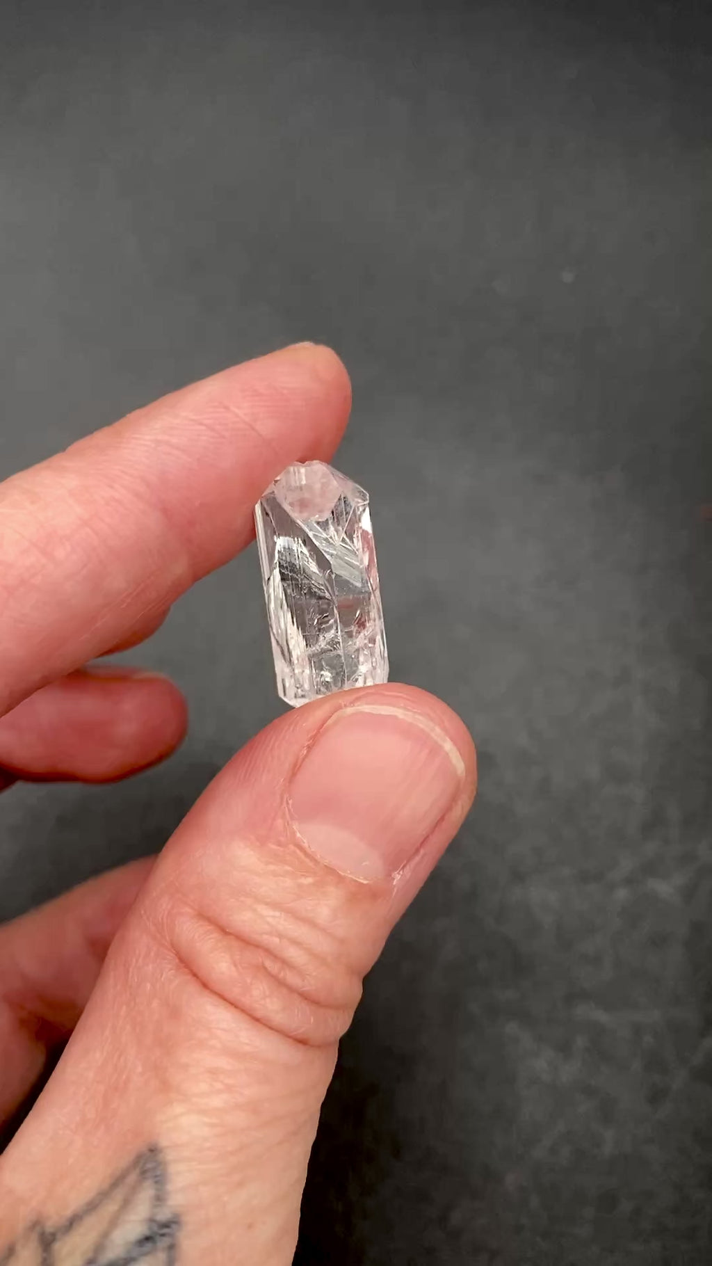 Mexican danburite crystal weighing 2.15 grams available on sanctuary of stones dot com video