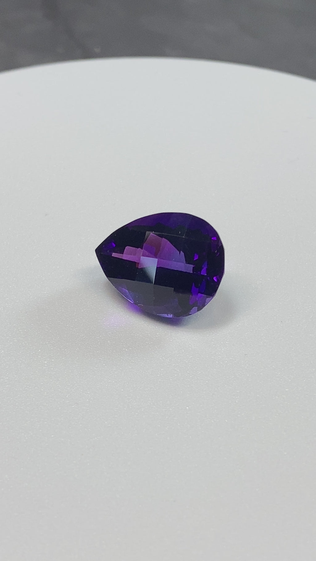 Large Untreated Deep Purple Amethyst Pear Gemstone sanctuaryofstones.com video