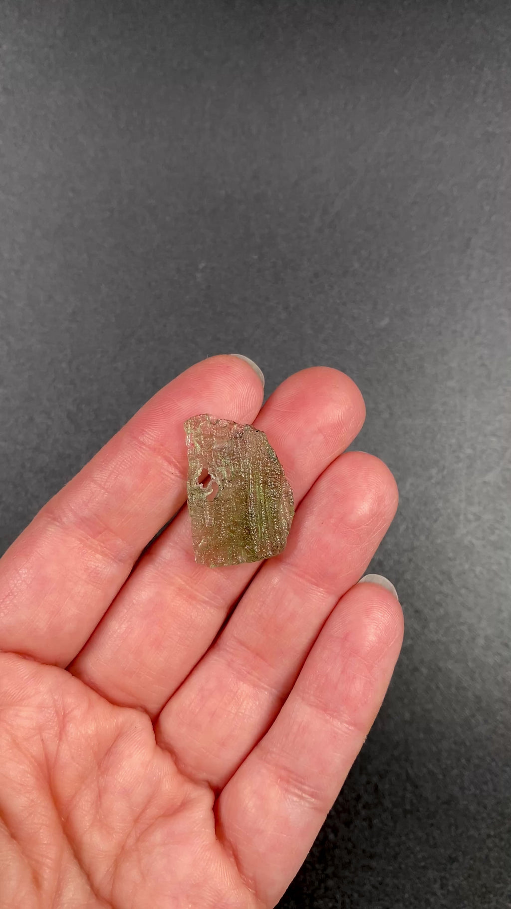 Raw moldavite tektite specimen, genuine, authentic 1.265 gram moldavite available at sanctuaryofstones.com