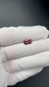 2.54 carat antique rose colored emerald cut zircon gemstone from mozambique available on sanctuary of stones dot com video