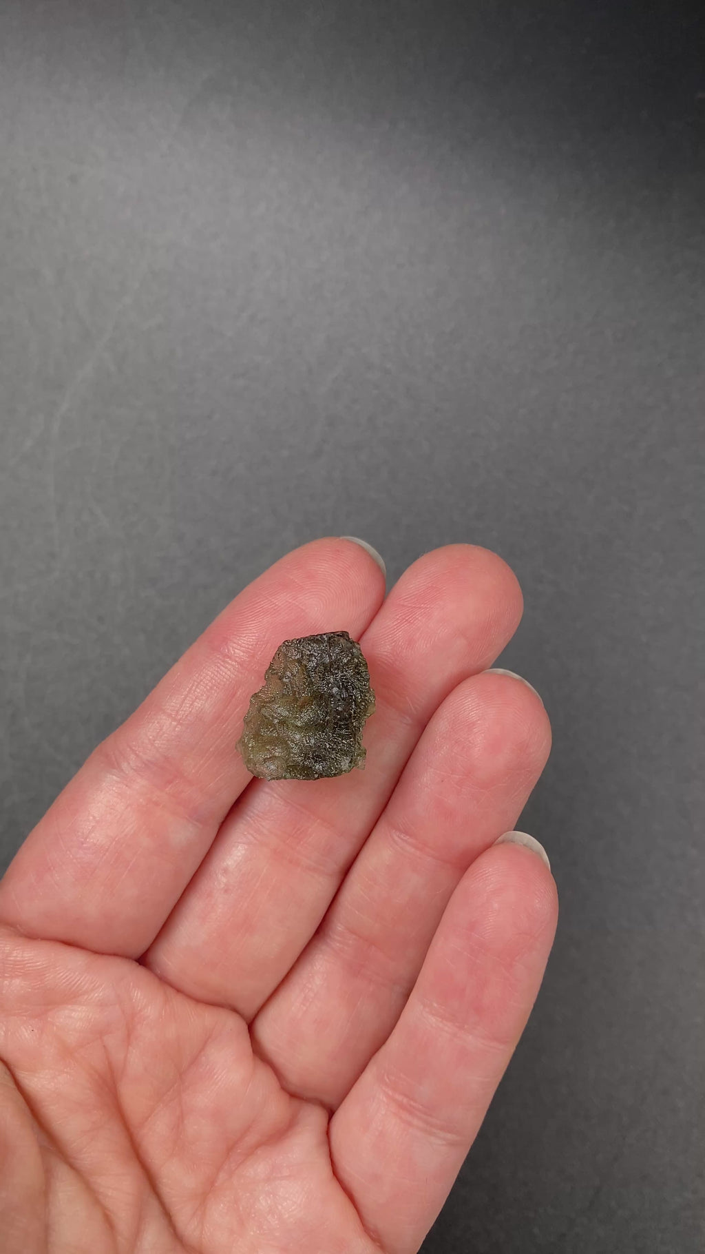 Raw moldavite tektite specimen, 2.697 grams, authentic Czech moldavite available at sanctuaryofstones.com