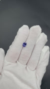 1.18ct oval unheated vivid violet-blue tanzanite, untreated, eye clean and loupe clean clarity, available at sanctuaryofstones.com sanctuary of stones dot com, video