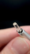 0.57 carat Burmese phenakite drill bit crystal for sale, glass clear, natural termination available at sanctuaryofstones.com video