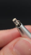 0.29 carat Burmese phenakite drill bit crystal for sale, glass clear, natural termination available at sanctuaryofstones.com video
