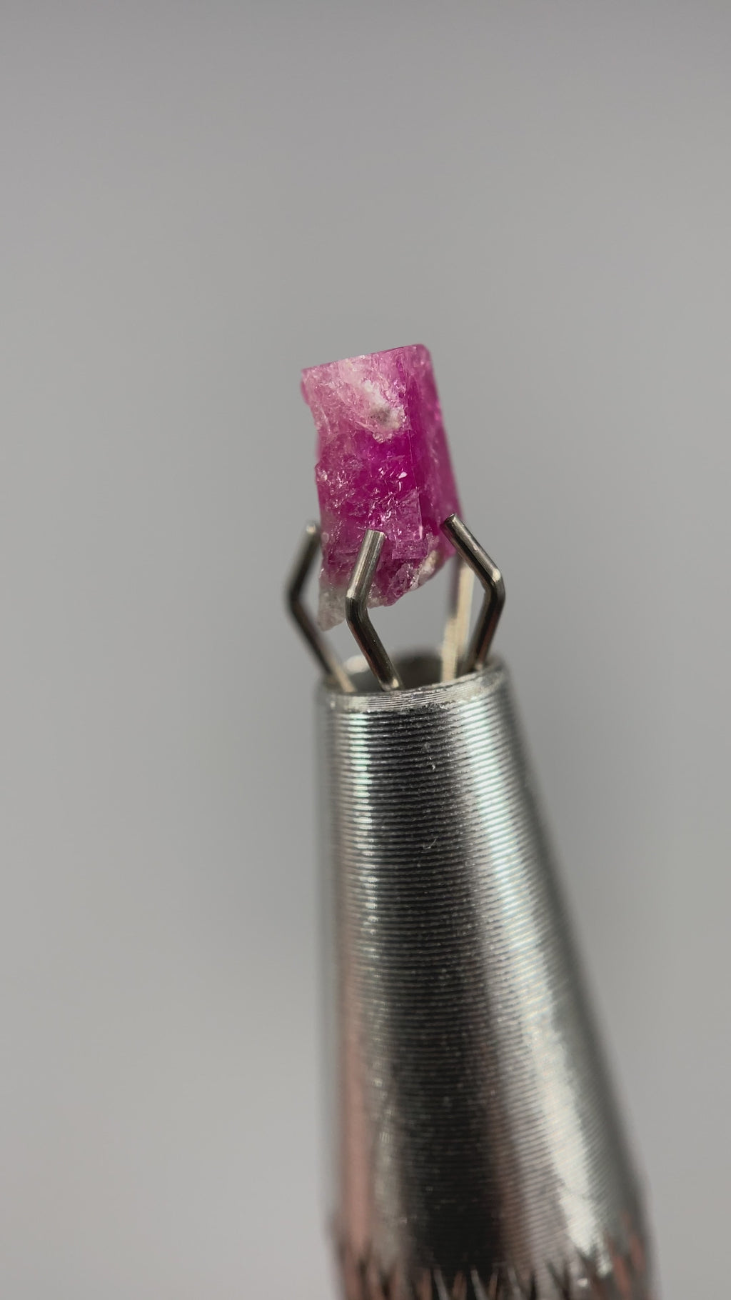 Extremely rare red beryl crystal 0.59 carats, broken crystal shape, raspberry red color great translucency, available at sanctuaryofstones.com