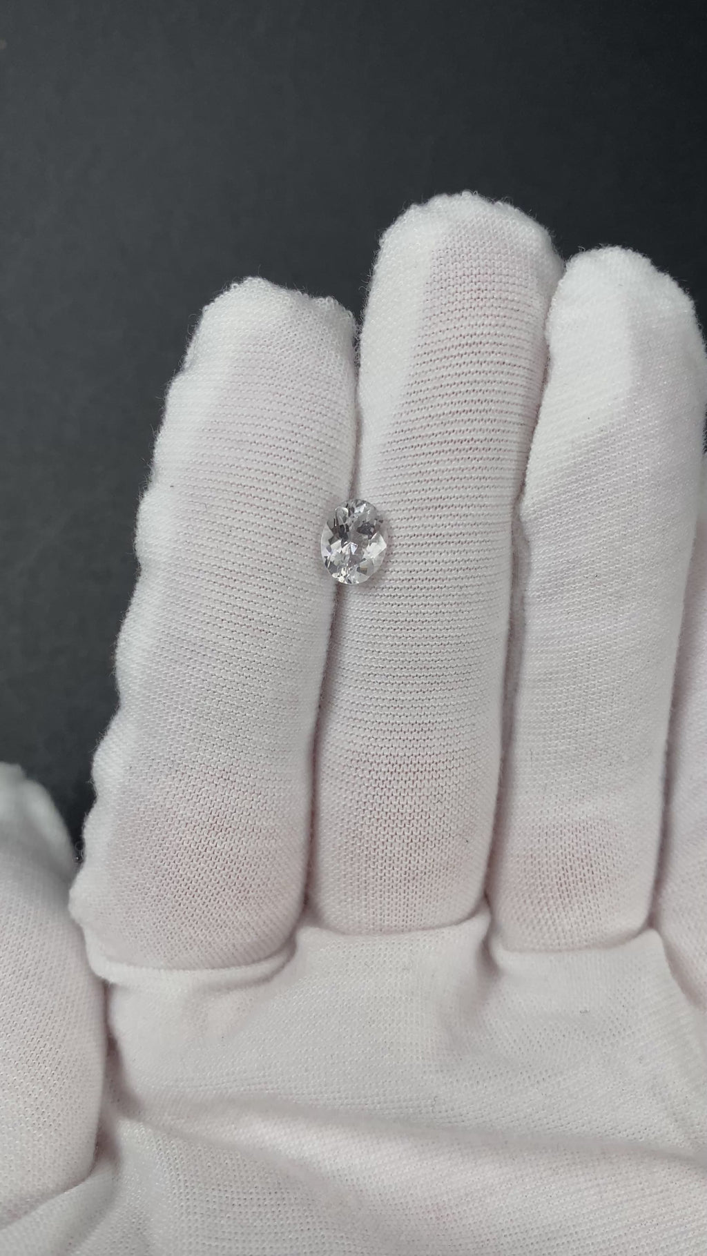 Colorless Brazilian phenakite gemstone, oval cut, 1.04 carats available at sanctuaryofstones.com