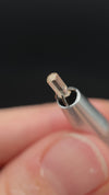 0.25 carat Burmese phenakite drill bit crystal for sale, glass clear, natural termination available at sanctuaryofstones.com video